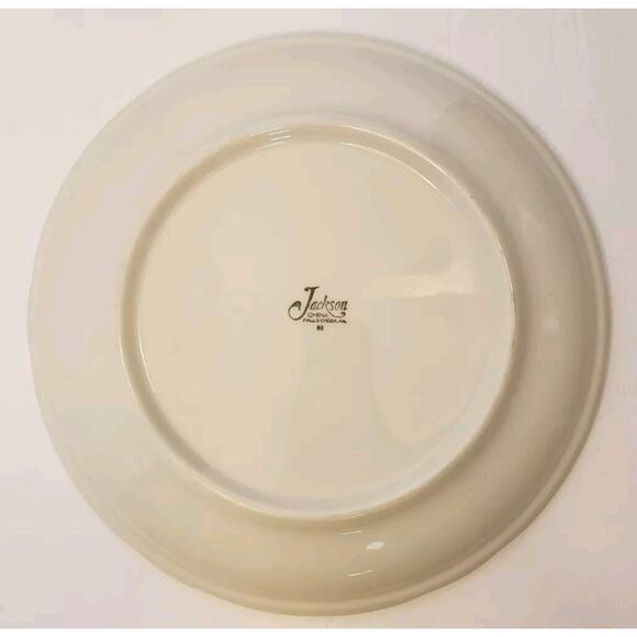 Jackson China Greentree Airbrushed Orange White Restaurant Ware Dinner Plate - Picture 5 of 9